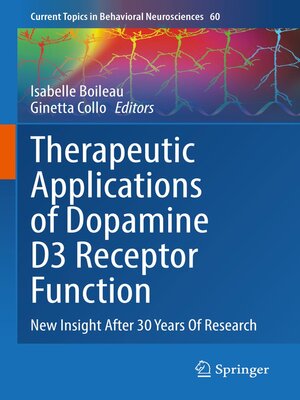 cover image of Therapeutic Applications of Dopamine D3 Receptor Function